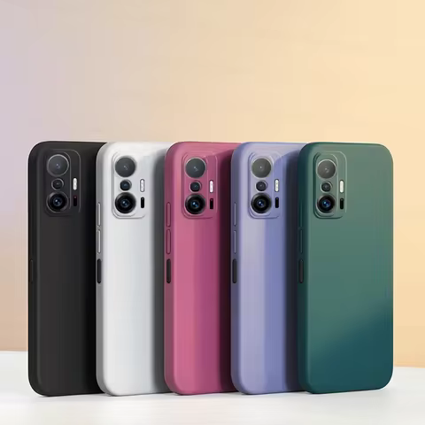 For Xiaomi 11T Pro Case Xiaomi 11T 12T 13T 14T 15T Pro 5G Cover Shockproof Liquid Silicone TPU Phone