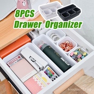 【In stock】8 Pcs Drawer Organizer Storage Box Kitchen Drawer Organiser Desk Drawer Organizer Table Drawer Organiser Desktop Organisers Cosmetic Storage Box Sundries Snack Jewelry Ma