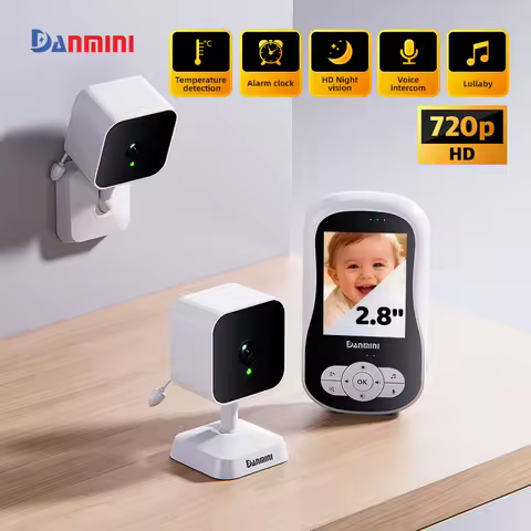 Baby monitor two-way audio voice intercom infrared night vision baby camera with monitor video surve