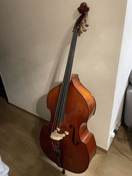 二手 半實木低音大提琴 1/8 有袋