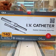 Iv Catheter 14 G Gea Abocath 14 G Gea Jarum Infus - #Flashsale