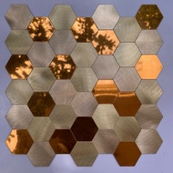 Waterproof, fireproof hexagonal tiles, kitchen tiles, wall panels