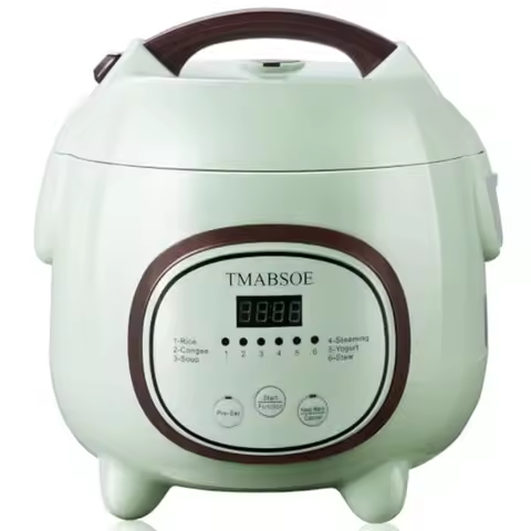 Rice Cooker 6 Cup Cooked Small Rice Cooker with 6 Cooking modes 24-Hr Delay Timer and Auto Keep Warm
