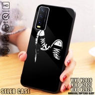 Vivo V2026/v2027/v2029 Silicone Softcase - Glass Gray Casing hp - Terbaru