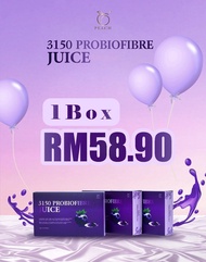 3150 ProBioFibre Cleansing Herbal Powder - 5 Sachet Detox Juice Mix for Visceral Health