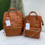 NekokissBag Anello แท้100% New PU Leather RETRO base backpack กระเป๋าเป้สะพายหลัง รุ่นใหม่ล่าสุด