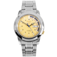 Seiko 5 Automatic Gold Dial 21Jewels Watch SNKK29K1 SNKK29 SNKK29K