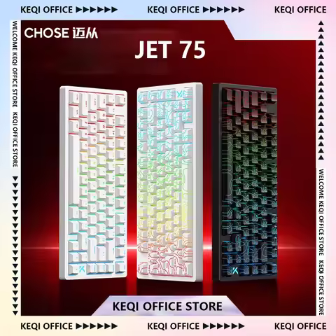 Mchose Jet75 Magnetic Switch Mechanical Keyboard 8k Polling Rate Esports RGB Customized Wired Gaming