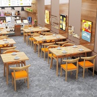 Breakfast Restaurant Milk Tea Simple Table Chair Combination Cafeteria Snack Dining Chair Dining Tab