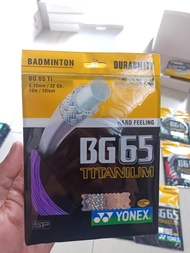 Senar Raket Badminton Yonex BG 65 BG65 Titanium - Purple
