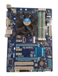 เมนบอร์ด พร้อม CPU Core™ i3-2120+ซิ้งพัดลม+Mainboard Gigabyte GA-B75-D3V Socket1155 DDR3 มี mSATA SSDs DVI VGA ออนบอร์ด มีฝาหลัง สินค้าสภาพสวยๆ ตามรูปปก ฟรีค่าส่ง