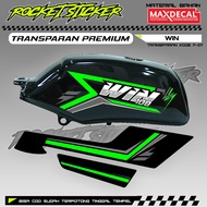 WIN Striping WIN Sticker Variation WIN UV TRANSPARENT CODE F.07 PREMIUM MAXDECAL MATERIAL