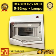 MASKO Box MCB 5-8Grups + 9808L Lights / MCB BOX IB OB
