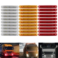 Yellow Red 9-LED Lorries Trailer Truck 12 V 24v LED Lights Side Marker Light Waterproof LED Light Tail indicator Parking