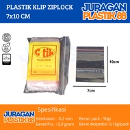 Plastic Clip 7X10 Ziplock Zipper Size 7X10 cm @100 Sheets