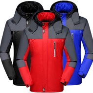 Men's Fashion Wind Jacket Waterproof Jacket Bomber Jacket Warm Jacket Cardigan Jaket Lelaki