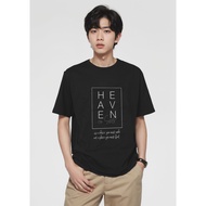 BLACK COMBED HANDESIGN T-SHIRT HEAVEN ON EARTH / HEAVEN1