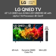65 inch LG QNED evo AI Mini LED QNED80 4K Smart TV 2026