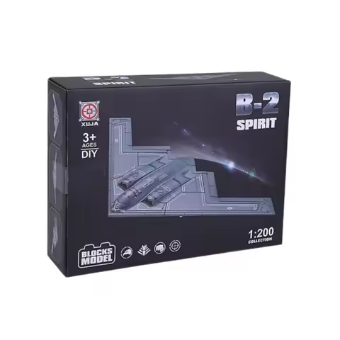 1/200 Amercian B-2 Stealth Bomber Fighter Model Creative Military Series Building Blocks Decor Assem