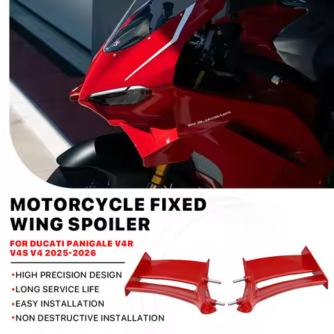 Red Small Wing for DUCATI PANIGALE V4 V4S V4R SP 2025 2026 Motorcycle Front Fairing Fixed Wing Side 