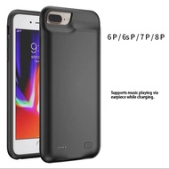 (SG Ready Stock) iPhone 8 Plus / 7 Plus / Iphone 11 pro max / Iphone XR Battery Case 8000mAh Portable Shockproof Charging Case Extra Battery Charger Case Support lightning Headphone with Pop-up holder, Power Bank case/Lightning Port (Iphone X,XR,XS,10