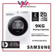 Samsung 9KG Front Load Dryer DV90T6240LH Heat Pump AI Control Hygiene Care SmartThings Mesin Basuh A