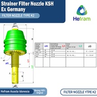 Strainer nozzle KSH type K2 1 1/4 WW