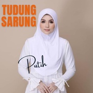 Tudung SARUNG AWNING White/TUDUNG Work/TUDUNG NURSE/SARIMA PUTIH MOSSCREPE AWNING Antem