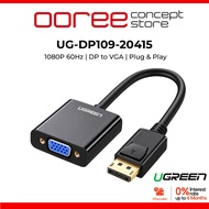 UGREEN DP109 DisplayPort to VGA Adapter 1080P 60Hz Video Converter Male to Female DP Cord PC Laptop 