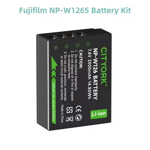 NP-W126S NP-W126 NP W126 Battery With Storage Case Charger for Fujifilm Fuji XT20 X-A1 X-A3 X-Pro1 X
