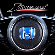 J-Dreams Magical Crystal Steering Emblem Sticker (BLUE) for Honda Jazz FIT City GM6 GM2 GN2 Civic FE