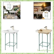 [BaositybbMY] Portable Sink with Durable Stand Multifunction Garden Wash Basin for Outdoor Kitchen Y
