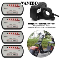 YAYEEO Battery Capacity Indicator  Scooter E-Bike 36V48V60V72V Battery Indicator