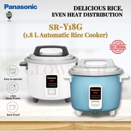 (NEW) PANASONIC 1.8L Conventional Rice Cooker SR-Y18G / 10-Cup Rice / Keep Warm / Automatic
