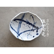 +Sawa Ceramic Tableware+[Blue Ink Oval Three-Legged Dish-Made In Japan XL10044-47] Made In Dish Mode