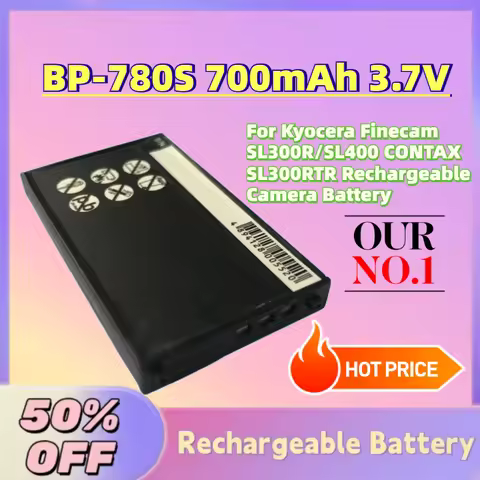 High-Quality BP-780S 700mAh 3.7V Li-ion Battery For Kyocera Finecam SL300R/SL400 CONTAX SL300RTR Rec
