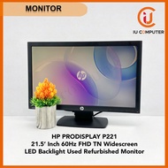 HP PRODISPLAY P221 21.5 INCH 60HZ FHD TN LED BACKLIGHT WIDESCREEN USED REFURBISHED MONITOR