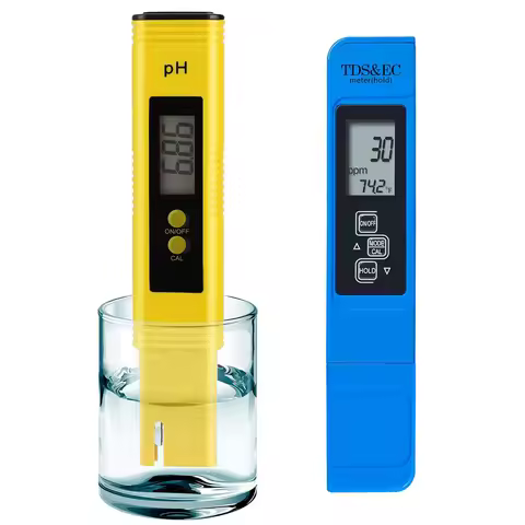 Digital pH TDS Meter Kits High Accuracy Pen Type pH Meter Accuracy 3in1 TDS EC Temperature Meter for