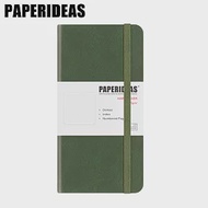 PAPERIDEAS 48K頁碼硬面绑帶筆記本 點陣-橄欖綠