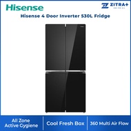 Hisense 530L 4 Door Inverter Fridge Refrigerator Glass Door RQ556N4ABU