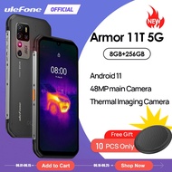 【Official shop】Ulefone Armor 11T 5G Rugged Mobile Phone FLIR® Thermal Imaging Camera Smartphone Android 11 8GB 256GB Waterproof Mobile Phone