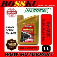 HARDEX 4T SCOOTER ENGINE OIL FULLY SYNTHETIC 10W 40 INFINITE PRO ENGIN OIL MINYAK HITAM SKUTER 10W-4