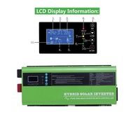 Warranty Split Phase 120V 240VAC Dual Output Input Hybrid Solar System DC AC Power Inverter MPPT UPS