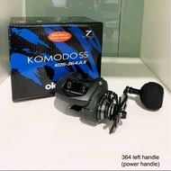 Okuma Reel - Komodo SS KDS-364 364LX KDS-364JLX Low Profile Baitcast Reel Right Left Handle BC