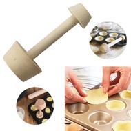 2024 New Wooden Egg Tart Mold Pie Mold Double-headed Egg Tart Pie Bottom Mold Wooden Egg Tart Mold R