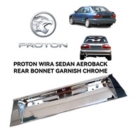 Proton Wira Sedan Aeroback Rear Bonet Garnish License Number Plate Chrome