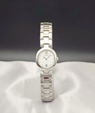 SEIKO  japan นาฬิกาผู้หญิง ทรงวงรี หน้าปัดสีขาว