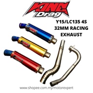 KINGDRAG KING DRAG OPBR NLK RACING EXHAUST 32MM Y15ZR Y15Z Y15 LC135 4S 135LC V1-V6