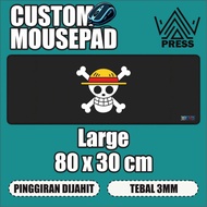 Custom mousepad Gaming Playmat Extra Thick 3mm Size LARGE 80 x 30 cm premium anti-slip