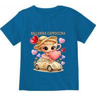 Children's t-shirts / Turkish clothes, children's tops, digital images, series 99 Ballerina Cappuchi